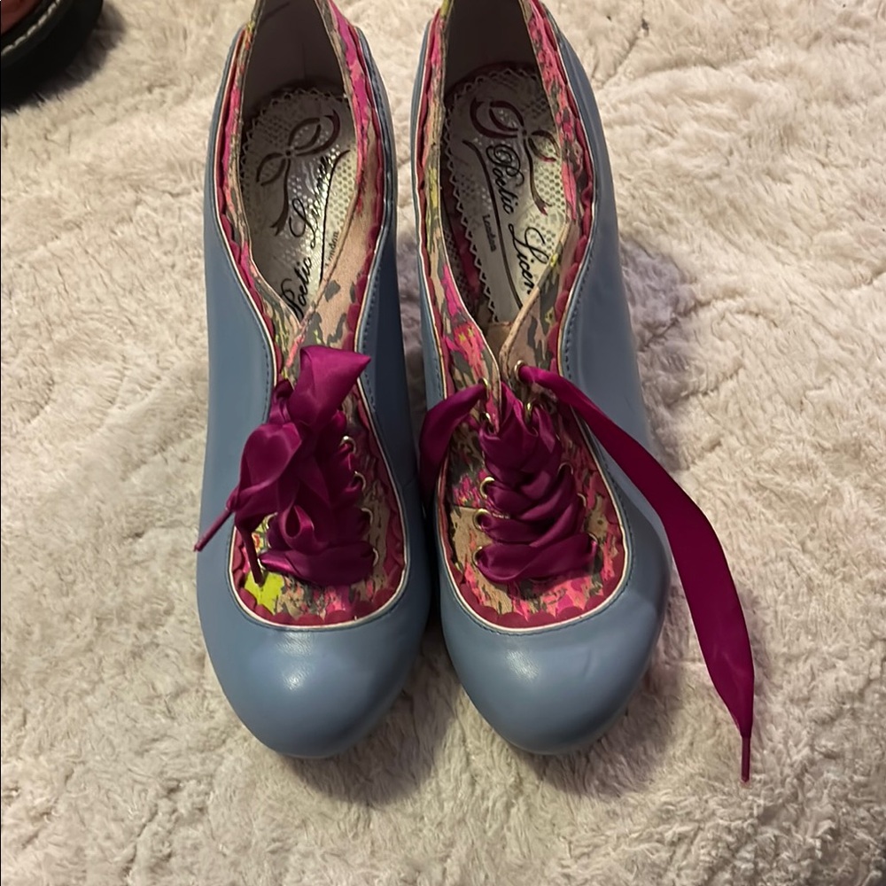 Blue and Pink Women's Shoes